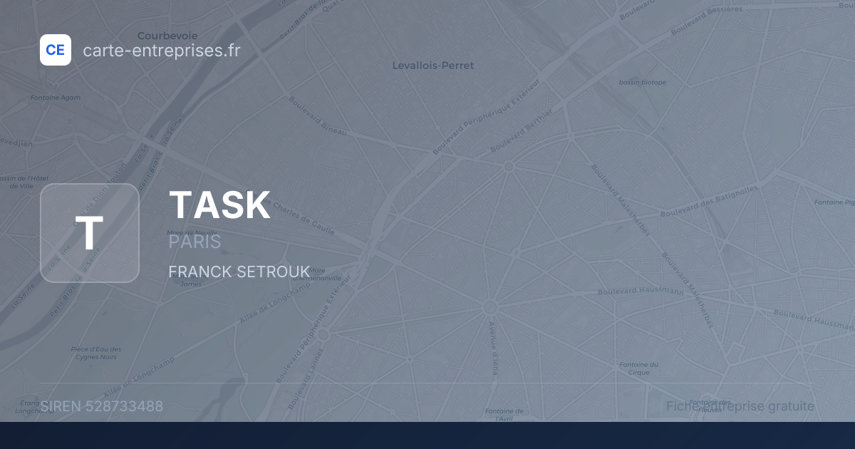 TASK — 528733488 — fiche entreprise