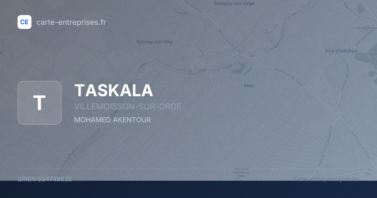 TASKALA — 534749635 — fiche entreprise