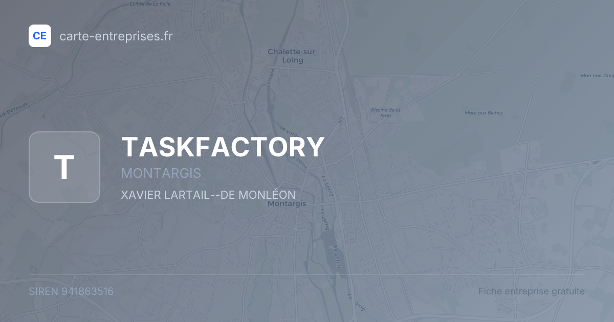 TASKFACTORY — 941863516 — fiche entreprise