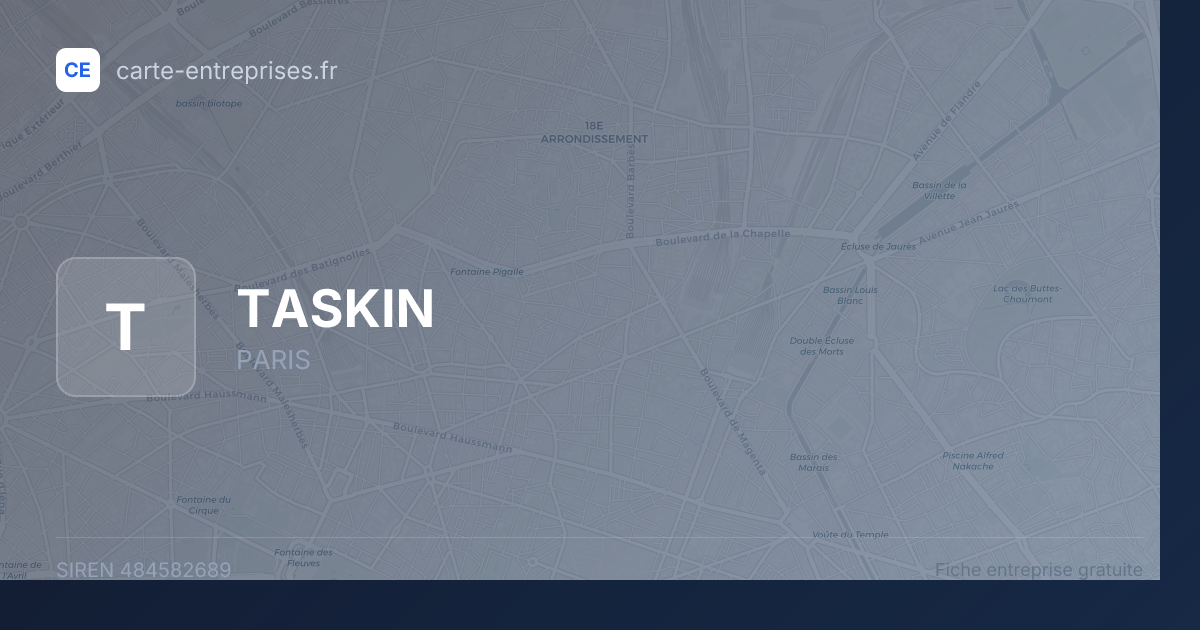 TASKIN — 484582689 — fiche entreprise