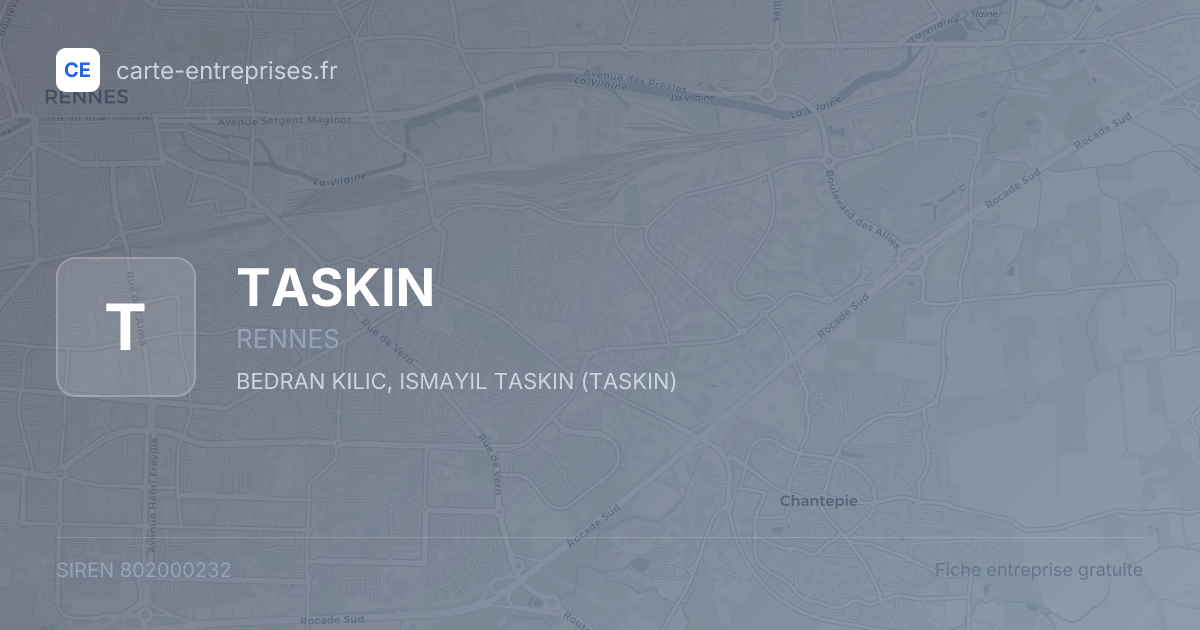 TASKIN — 802000232 — fiche entreprise