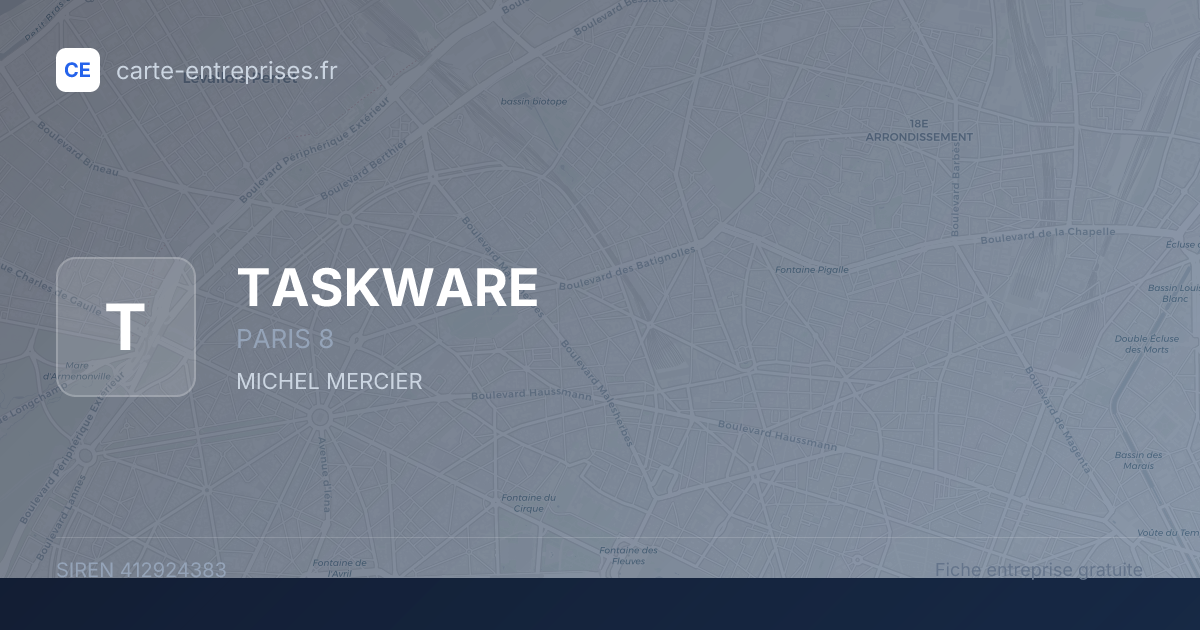TASKWARE — 412924383 — fiche entreprise