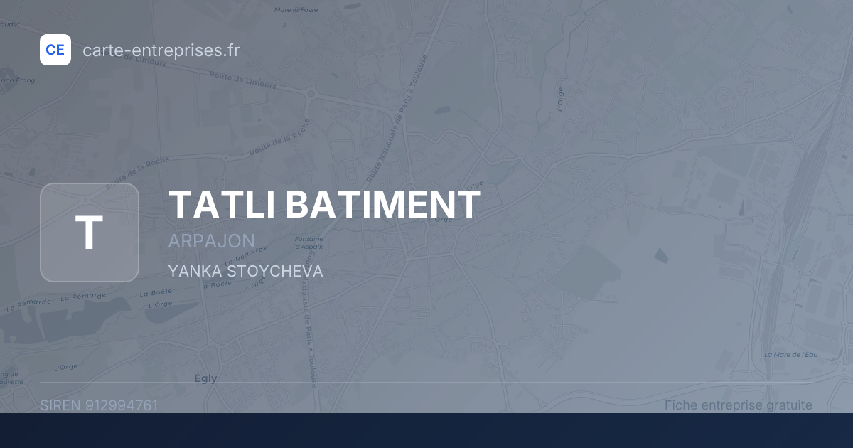 TATLI BATIMENT — 912994761 — fiche entreprise