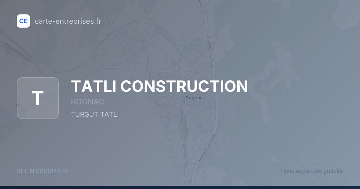 TATLI CONSTRUCTION — 905104675 — fiche entreprise
