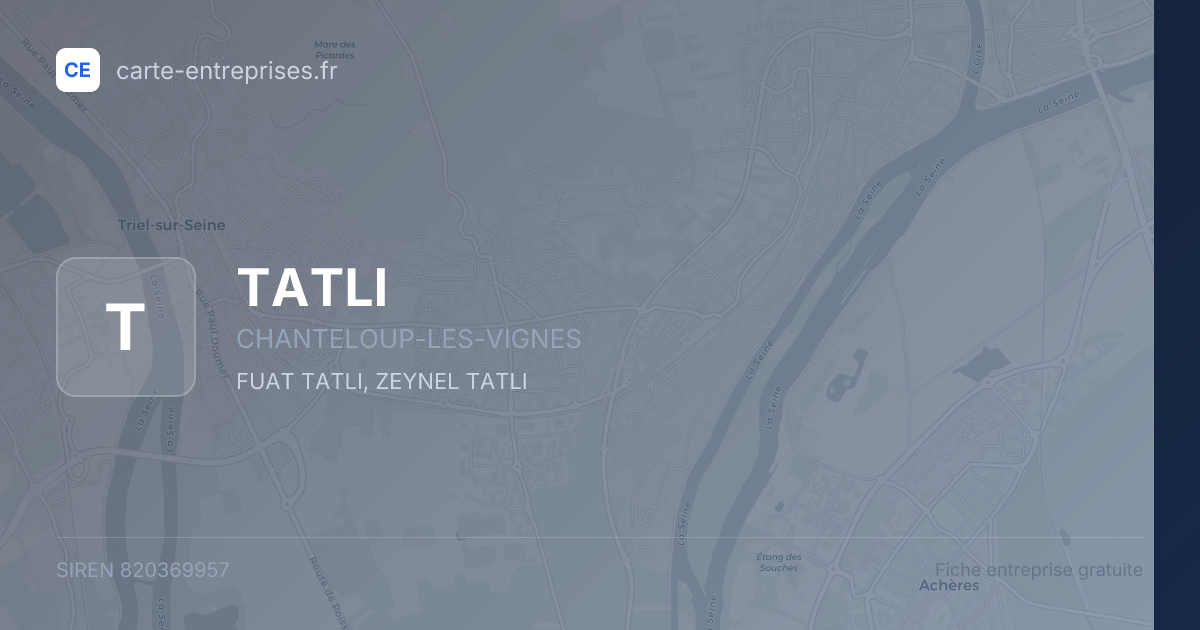 TATLI — 820369957 — fiche entreprise