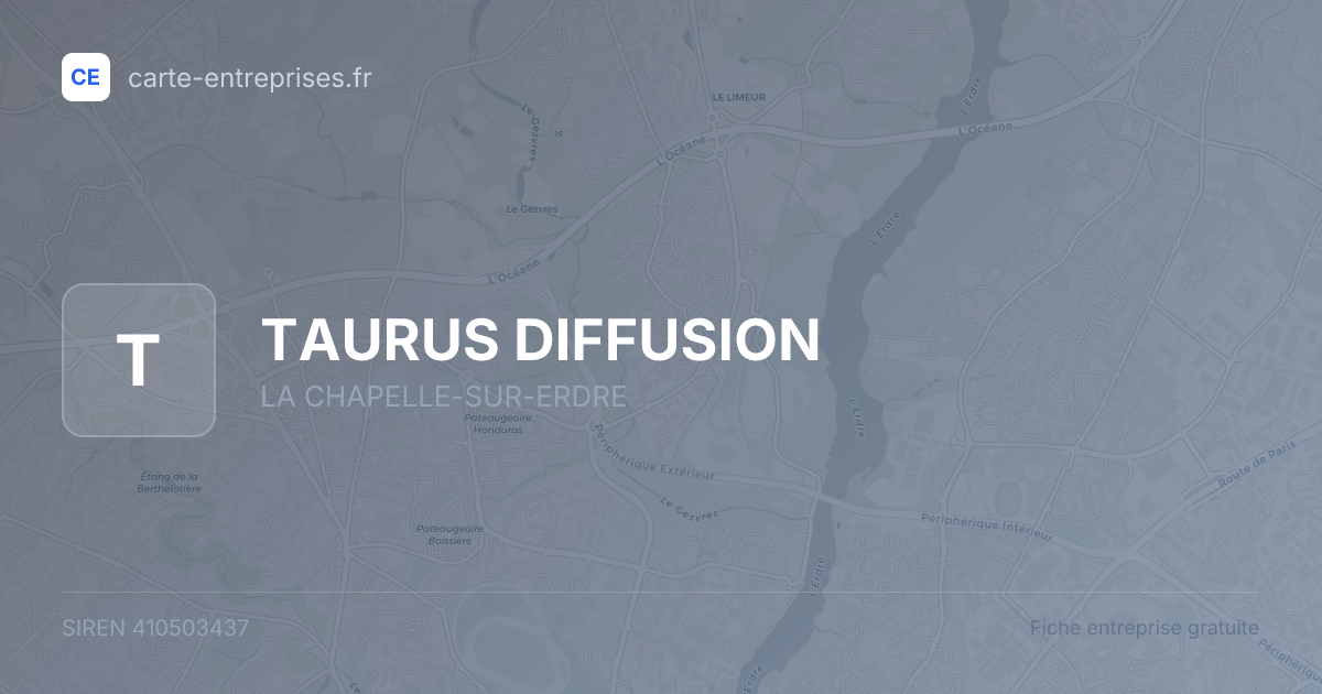 TAURUS DIFFUSION — 410503437 — fiche entreprise