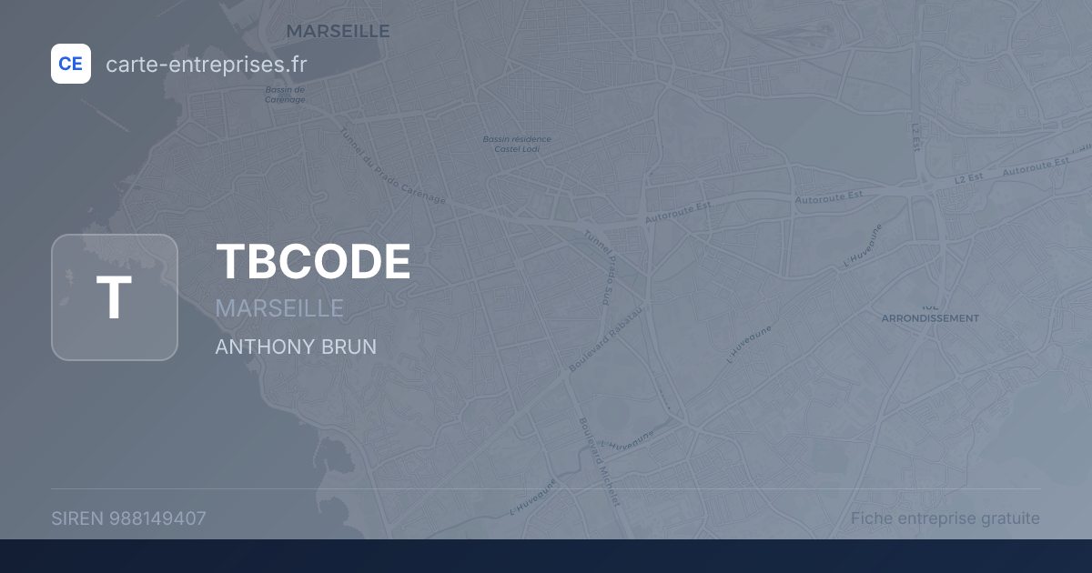 TBCODE — 988149407 — fiche entreprise