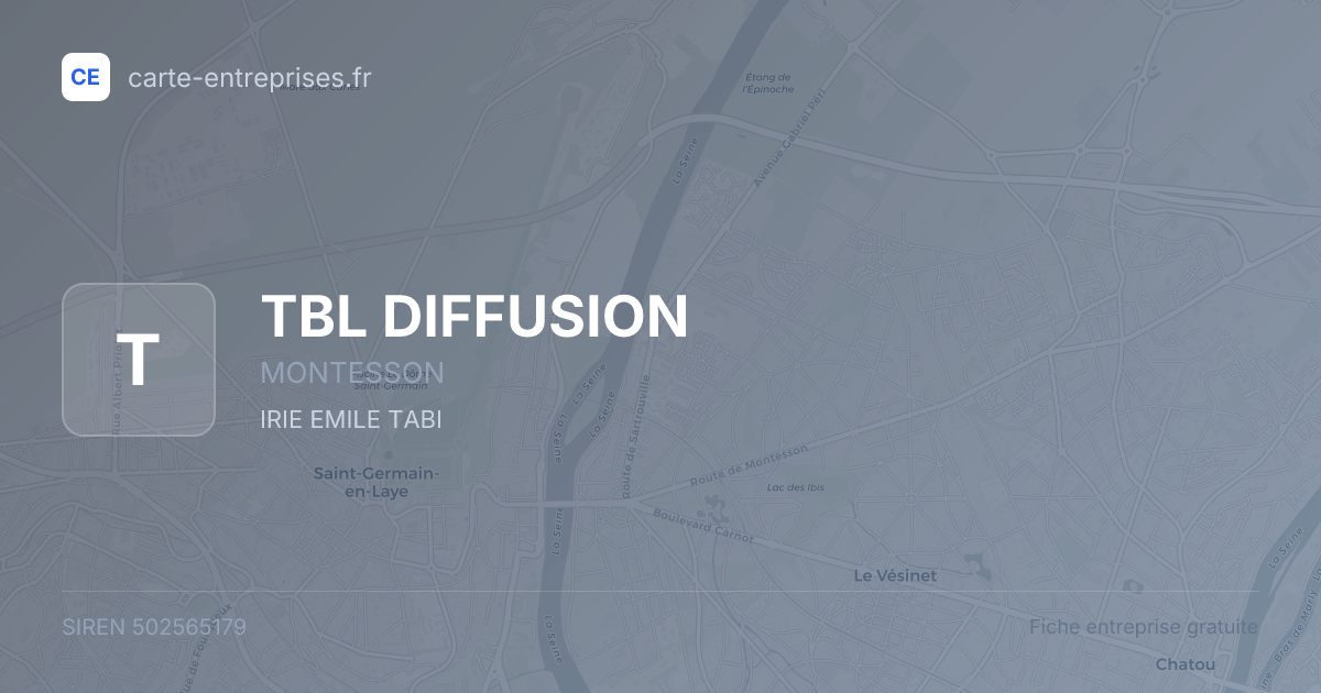 TBL DIFFUSION — 502565179 — fiche entreprise