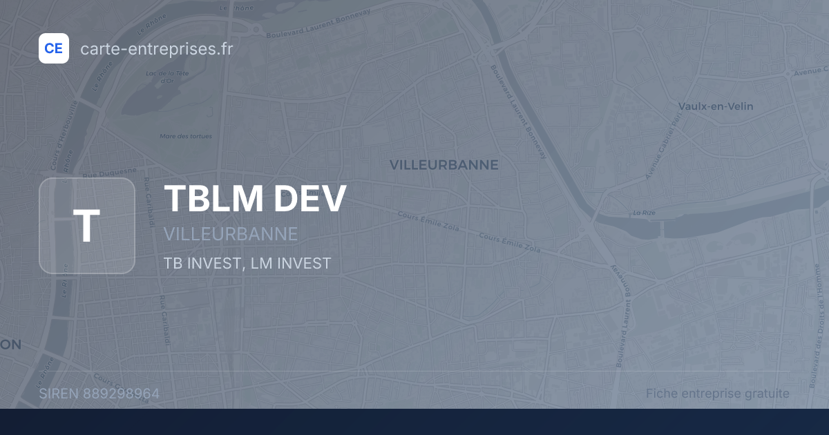 TBLM DEV — 889298964 — fiche entreprise
