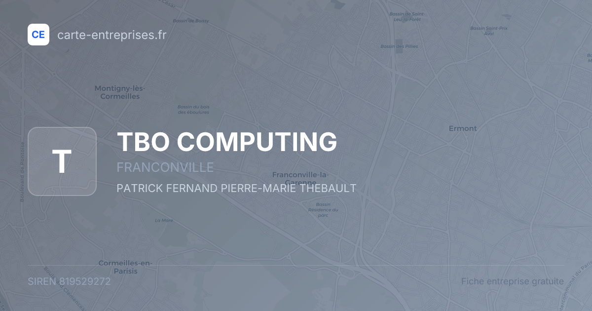 TBO COMPUTING — 819529272 — fiche entreprise