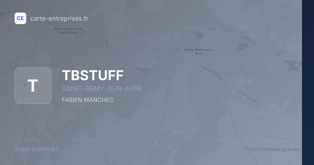 TBSTUFF — 809015167 — fiche entreprise