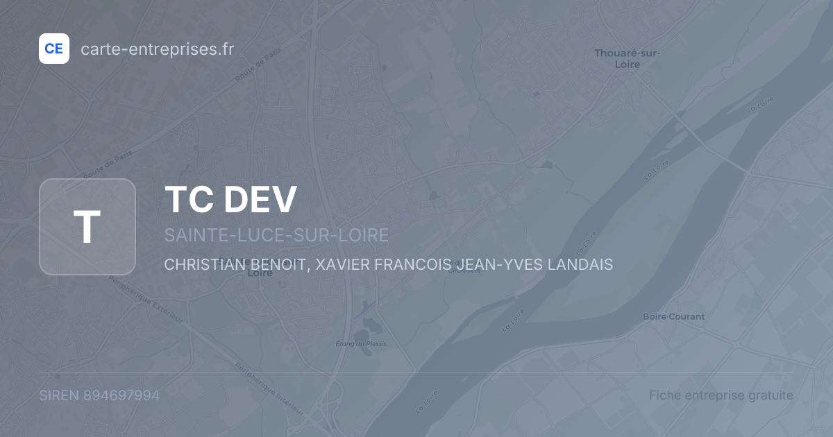 TC DEV — 894697994 — fiche entreprise