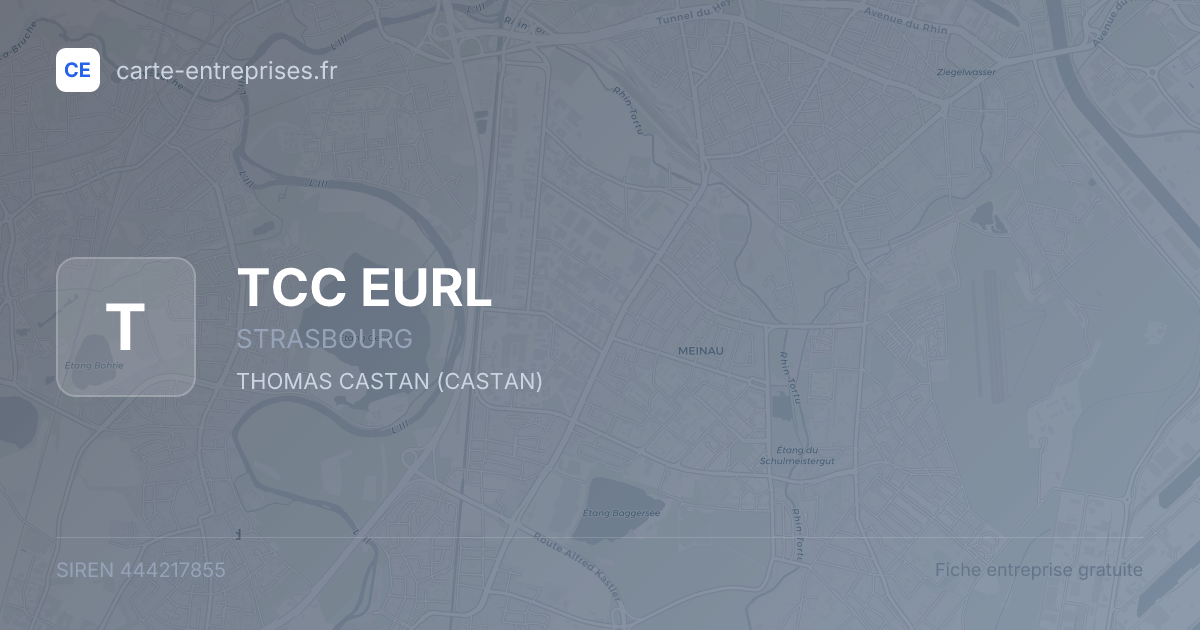 TCC EURL — 444217855 — fiche entreprise