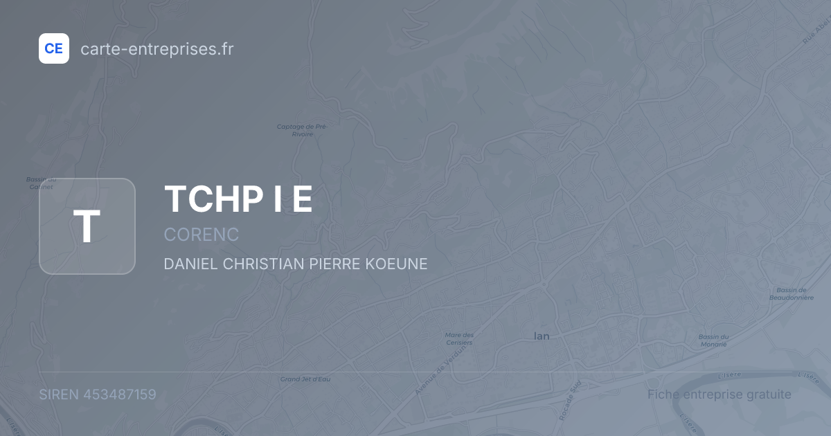 TCHP I E — 453487159 — fiche entreprise