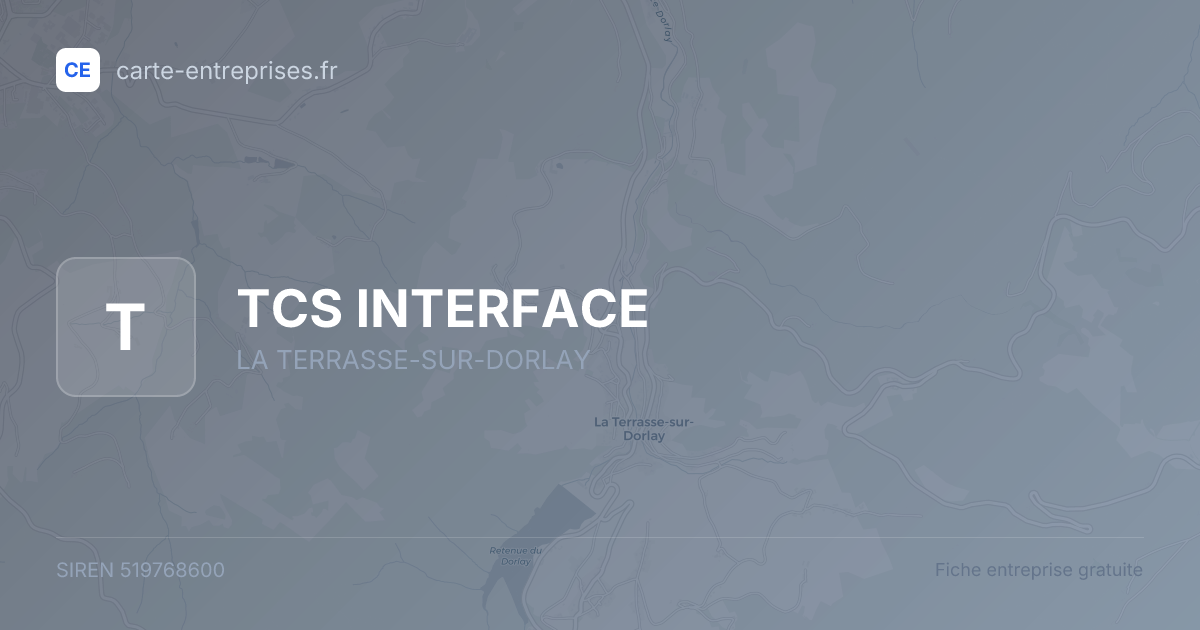 TCS INTERFACE — 519768600 — fiche entreprise
