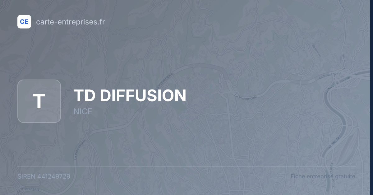 TD DIFFUSION — 441249729 — fiche entreprise