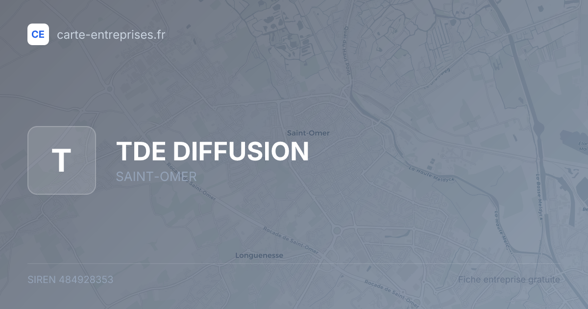 TDE DIFFUSION — 484928353 — fiche entreprise