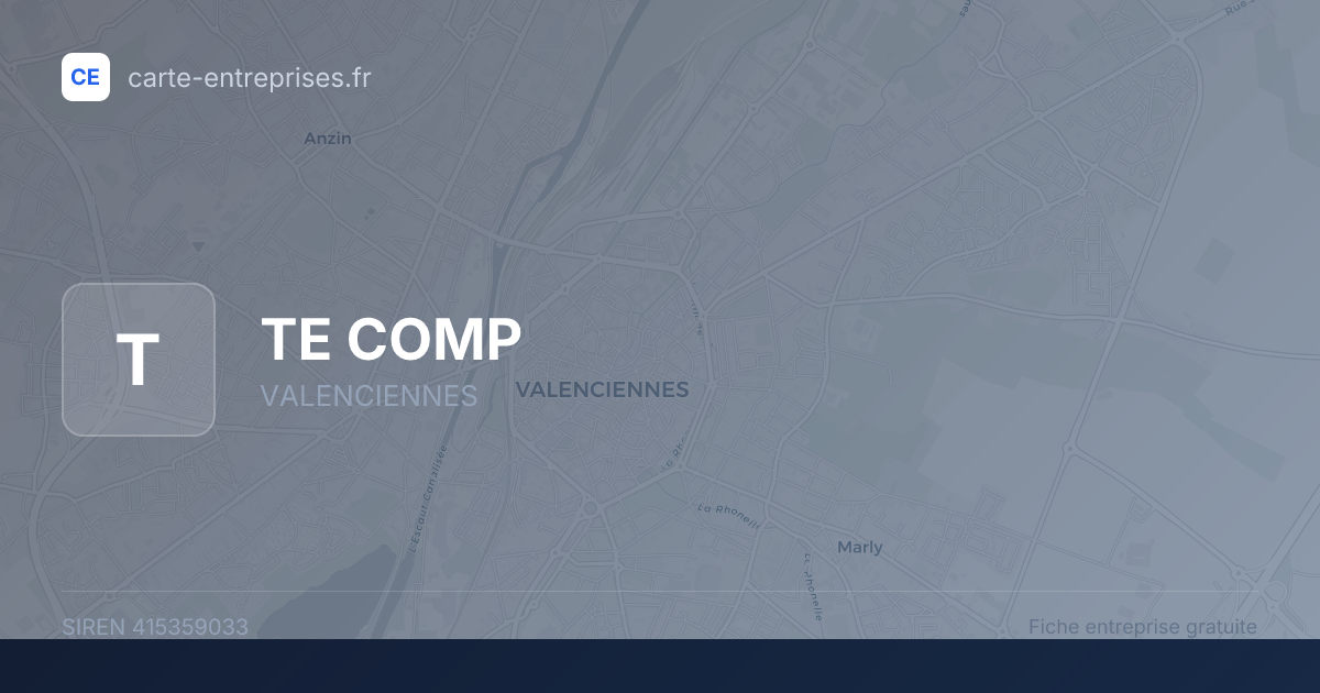 TE COMP — 415359033 — fiche entreprise