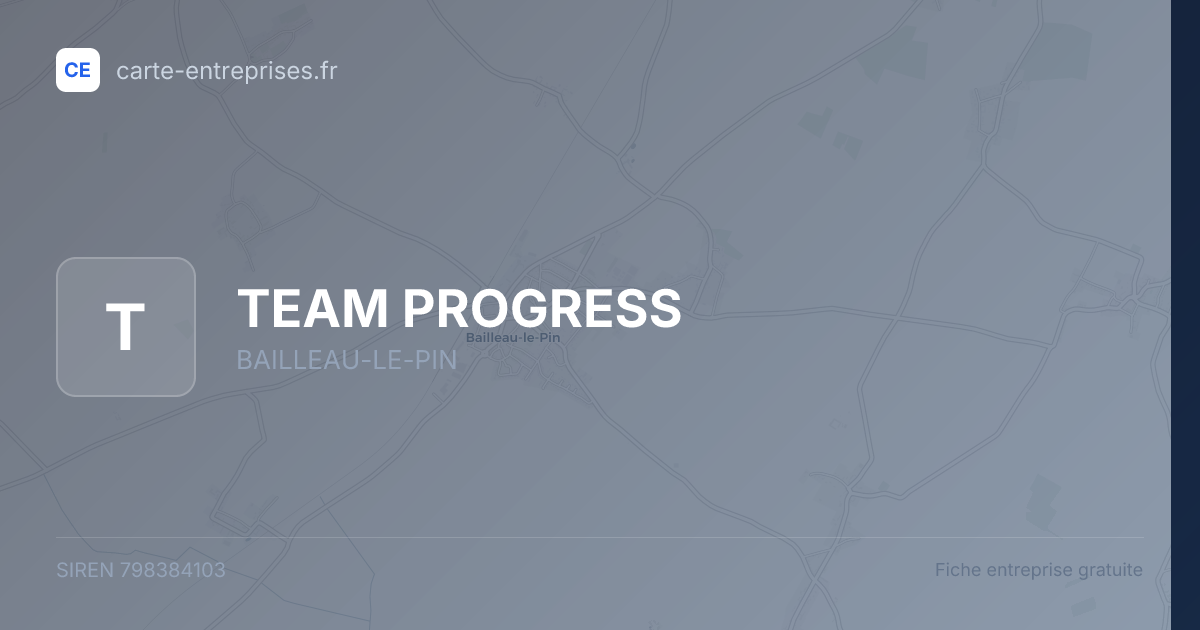 TEAM PROGRESS — 798384103 — fiche entreprise