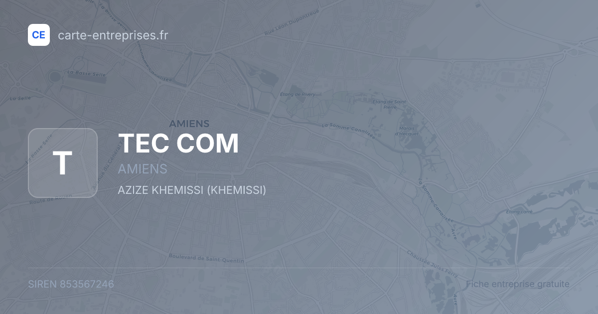 TEC COM — 853567246 — fiche entreprise