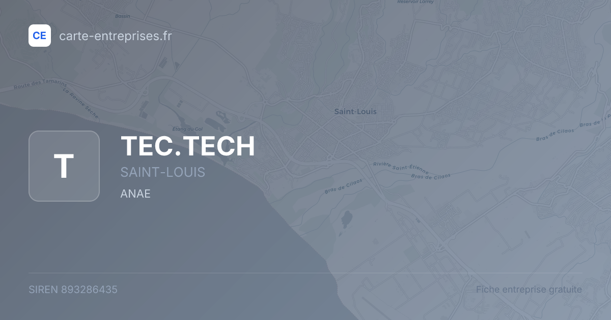 TEC.TECH — 893286435 — fiche entreprise