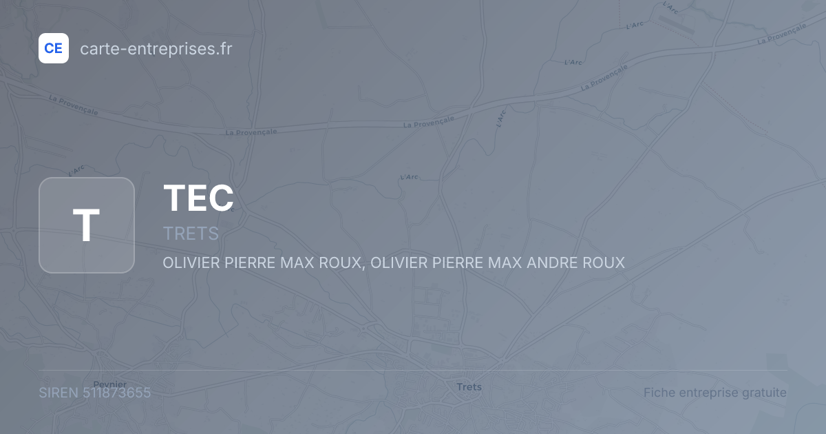 TEC — 511873655 — fiche entreprise