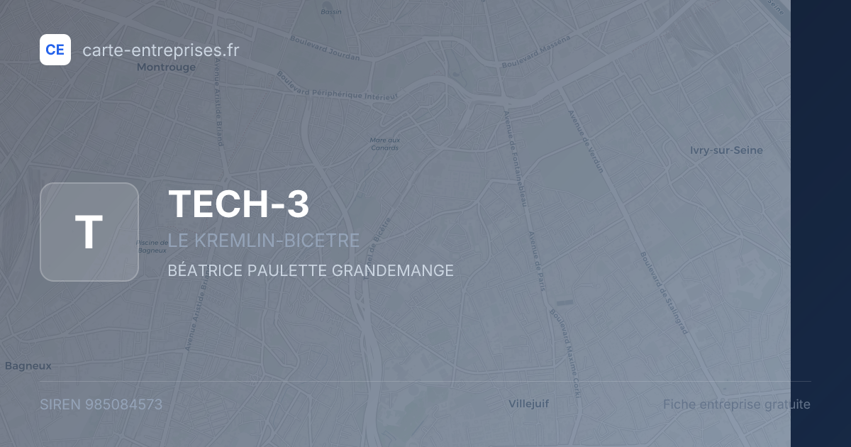 TECH-3 — 985084573 — fiche entreprise