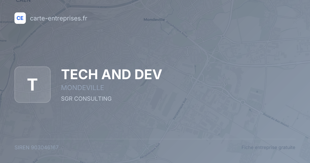TECH AND DEV — 903046167 — fiche entreprise