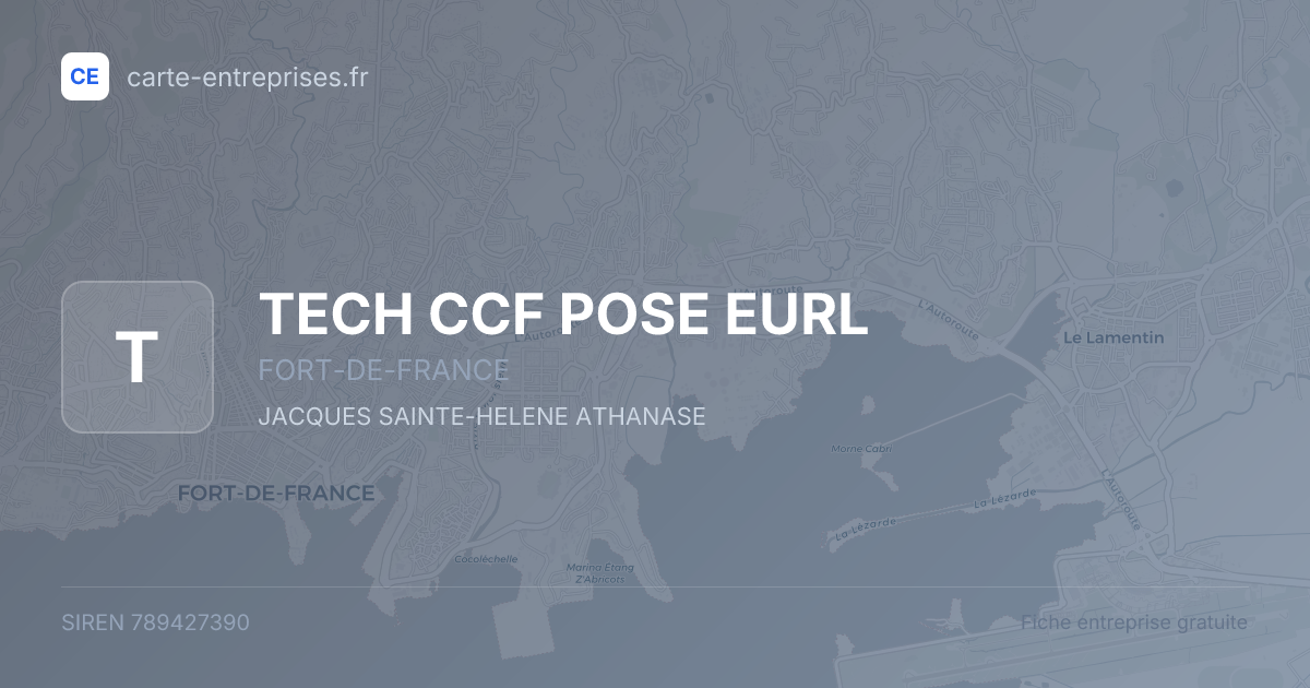 TECH CCF POSE EURL — 789427390 — fiche entreprise