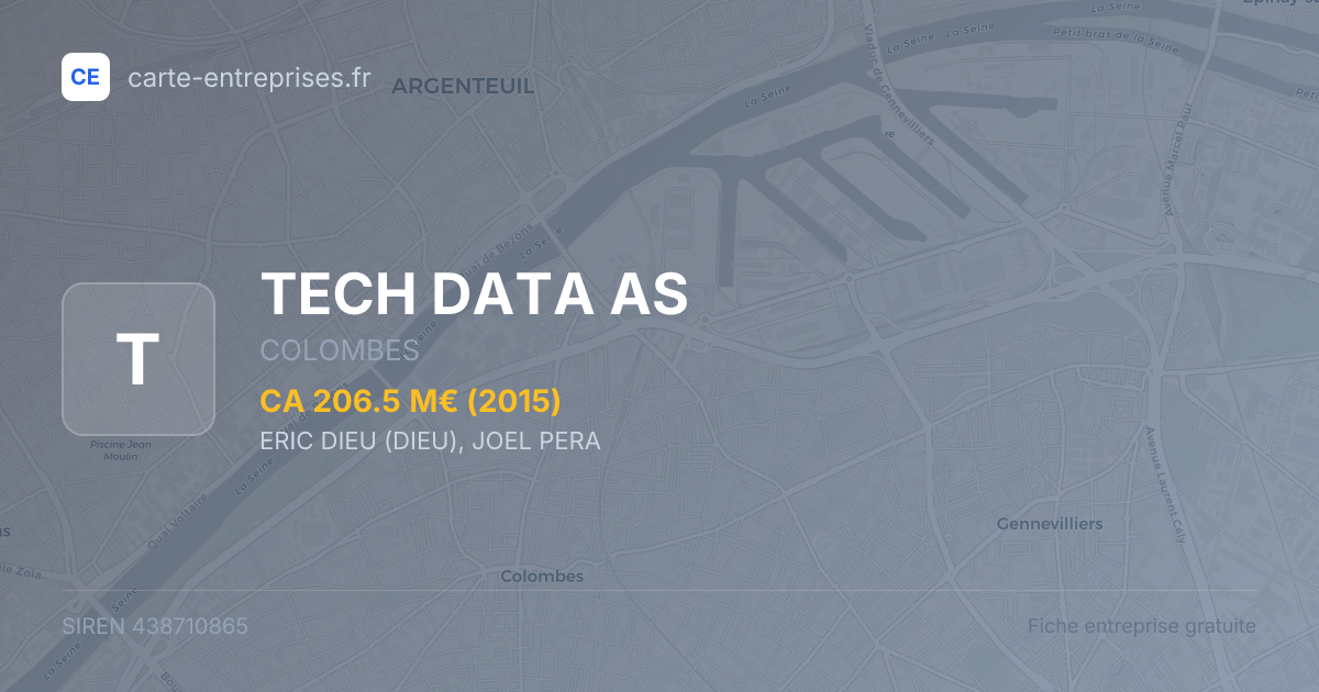 TECH DATA AS — 438710865 — fiche entreprise