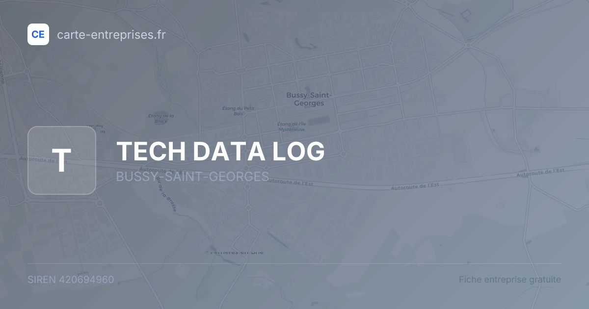 TECH DATA LOG — 420694960 — fiche entreprise