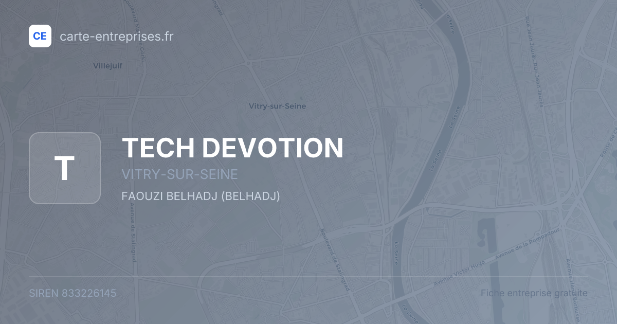 TECH DEVOTION — 833226145 — fiche entreprise