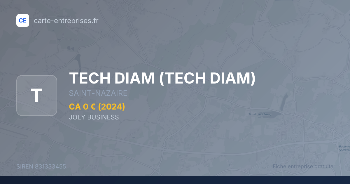 TECH DIAM — 831333455 — fiche entreprise