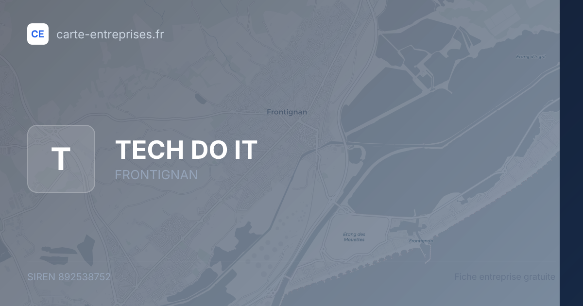 TECH DO IT — 892538752 — fiche entreprise