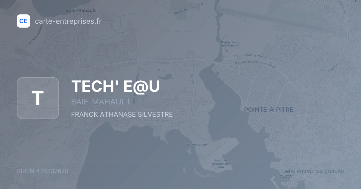 TECH' E@U — 478237670 — fiche entreprise
