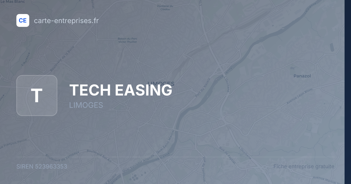 TECH EASING — 523963353 — fiche entreprise