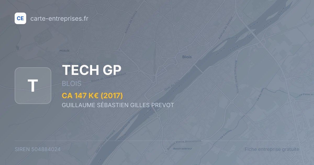 TECH GP — 504884024 — fiche entreprise