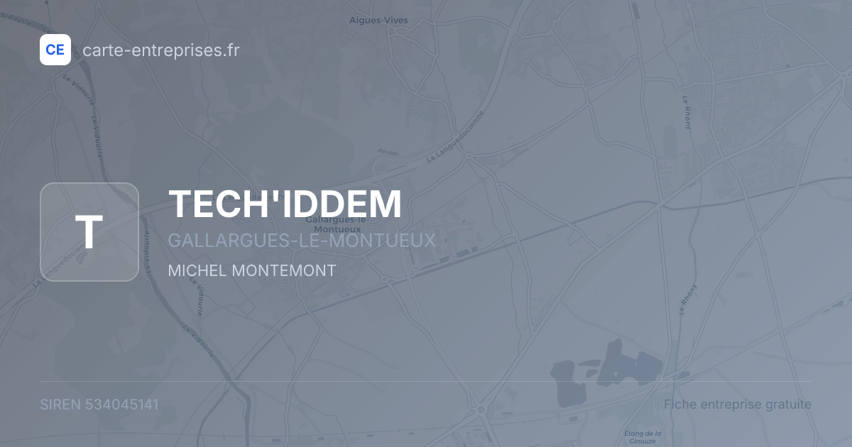 TECH'IDDEM — 534045141 — fiche entreprise