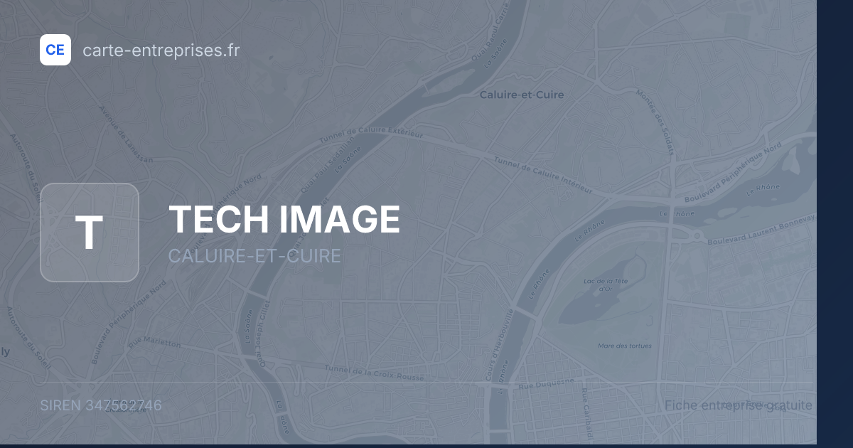 TECH IMAGE — 347562746 — fiche entreprise