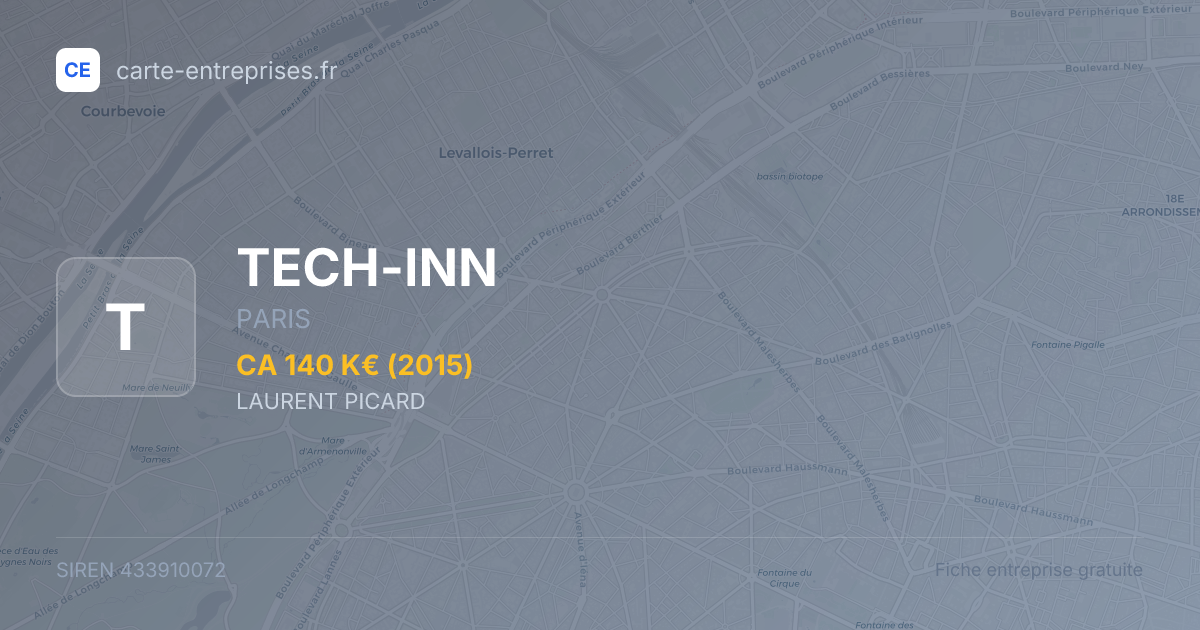 TECH-INN — 433910072 — fiche entreprise