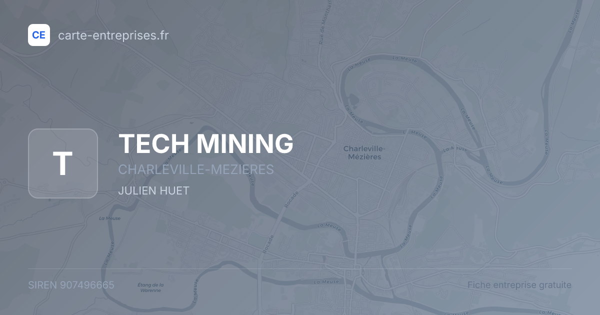 TECH MINING — 907496665 — fiche entreprise