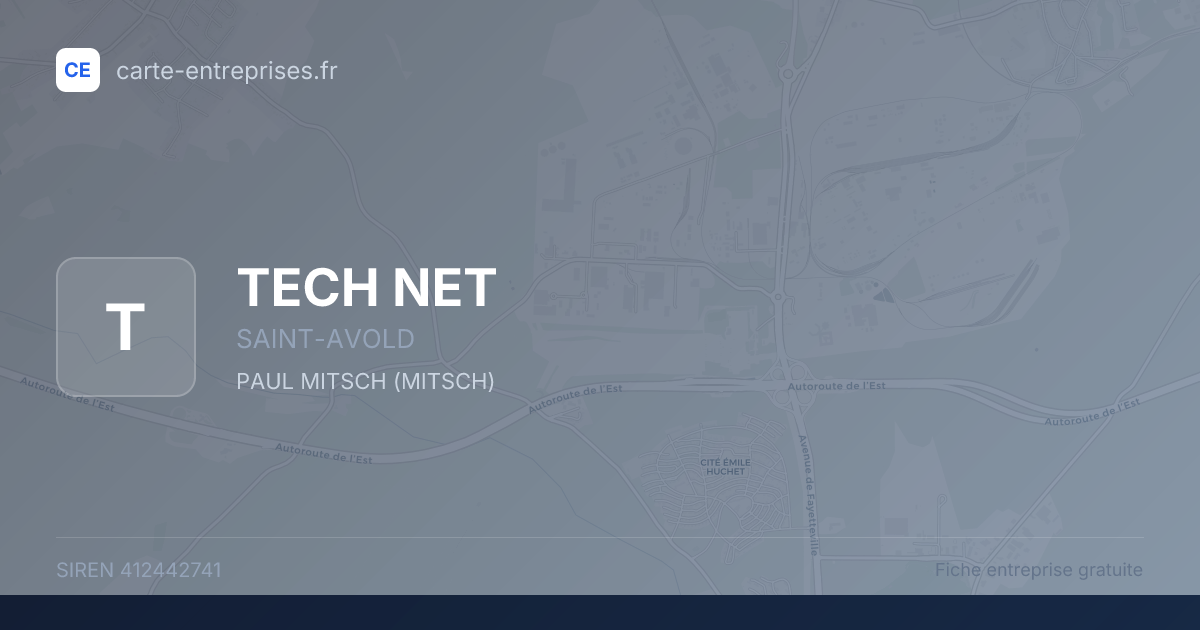 TECH NET — 412442741 — fiche entreprise