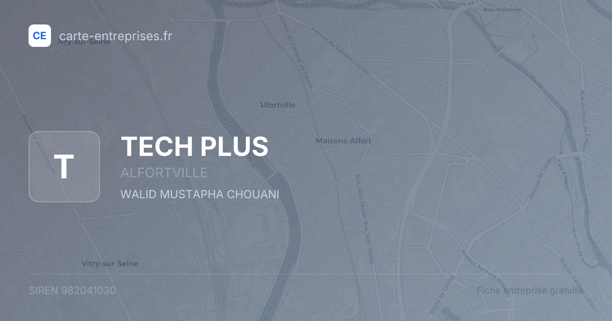 TECH PLUS — 982041030 — fiche entreprise