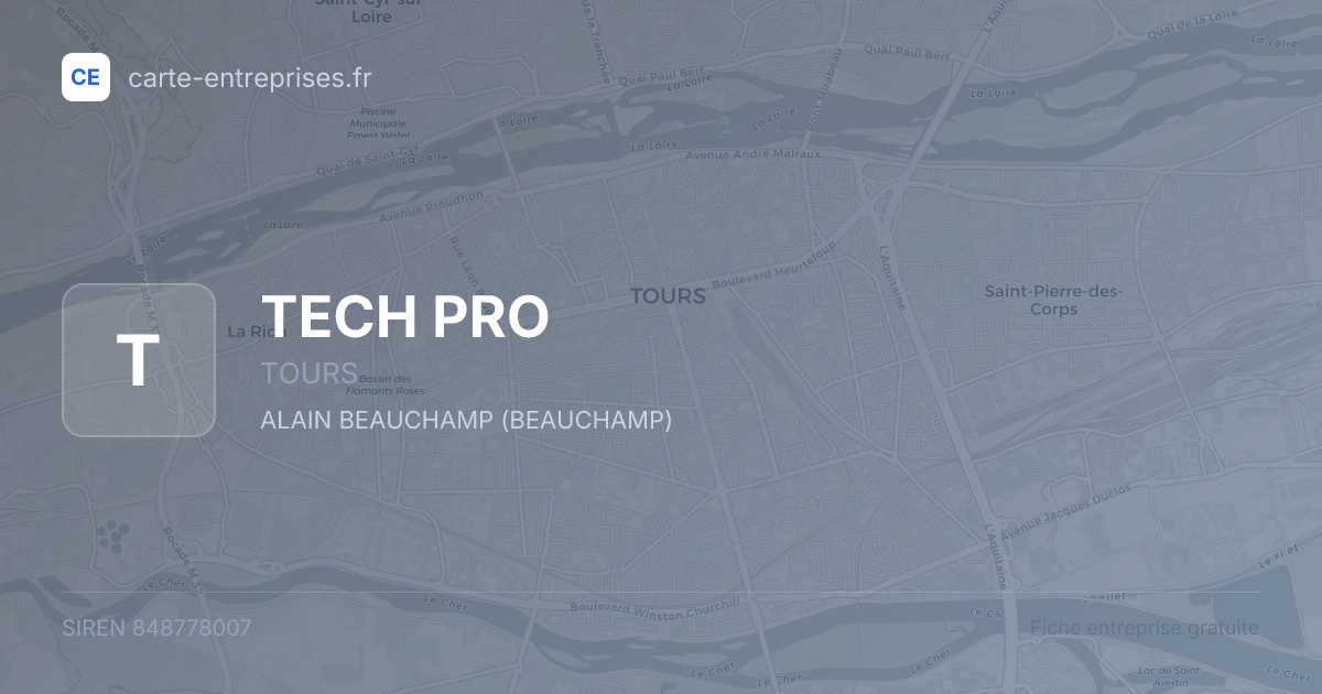 TECH PRO — 848778007 — fiche entreprise
