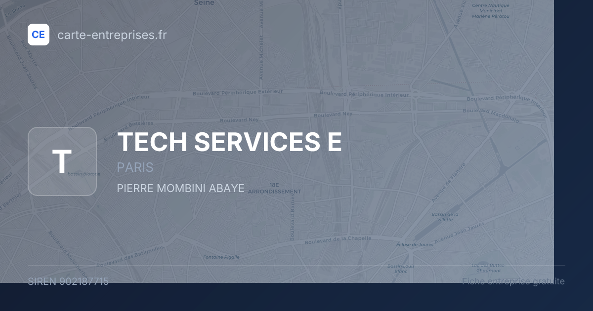 TECH SERVICES E — 902187715 — fiche entreprise