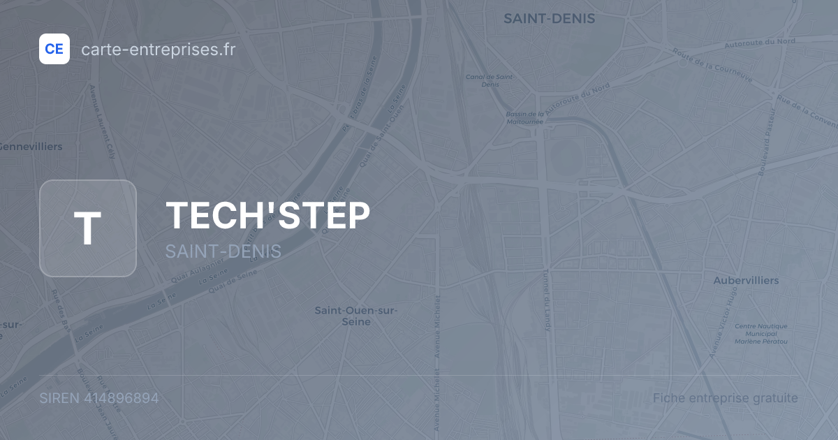 TECH'STEP — 414896894 — fiche entreprise
