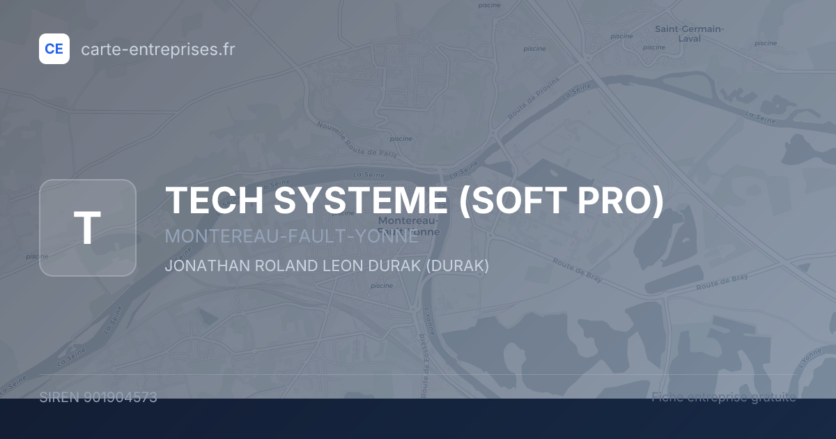 TECH SYSTEME (SOFT PRO) — 901904573 — fiche entreprise