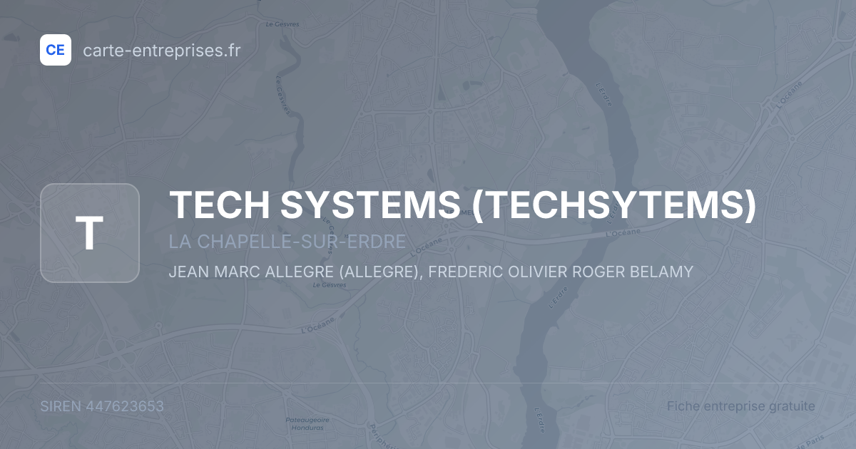 TECH SYSTEMS (TECHSYTEMS) — 447623653 — fiche entreprise
