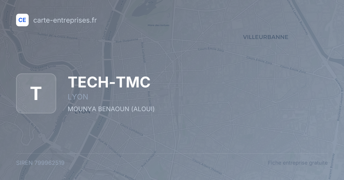 TECH-TMC — 799962519 — fiche entreprise