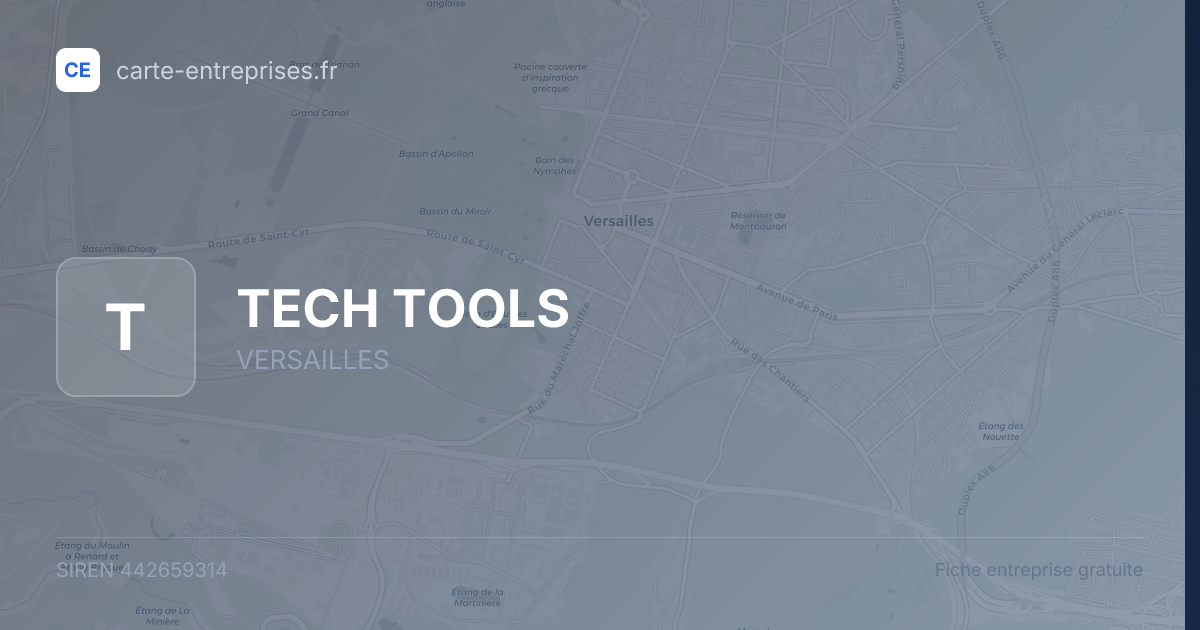 TECH TOOLS — 442659314 — fiche entreprise